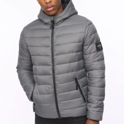 VESTE DOUDOUNE CROSSHATCH HOMME GRIS